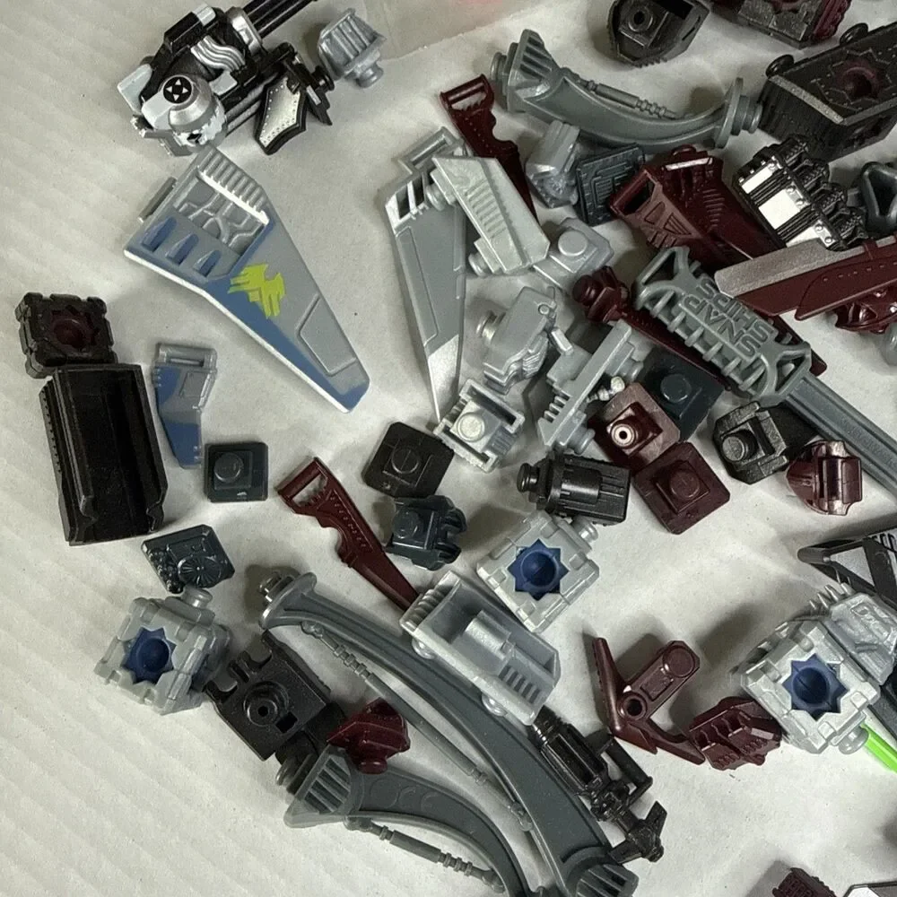 Snap Ships Build To Battle Large Piece Parts Lot Weapons Spares Bundle